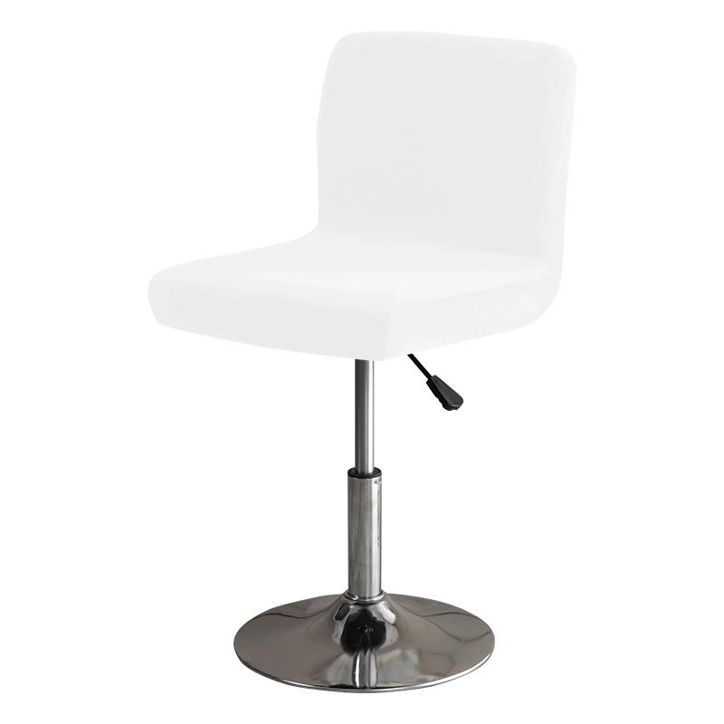 Толстый бархатный чехол на стул для барного стула, однотонные плюшевые вращающиеся чехлы на стулья, эластичные чехлы из спандекса с низкой спинкой, чехлы на обеденное сиденье