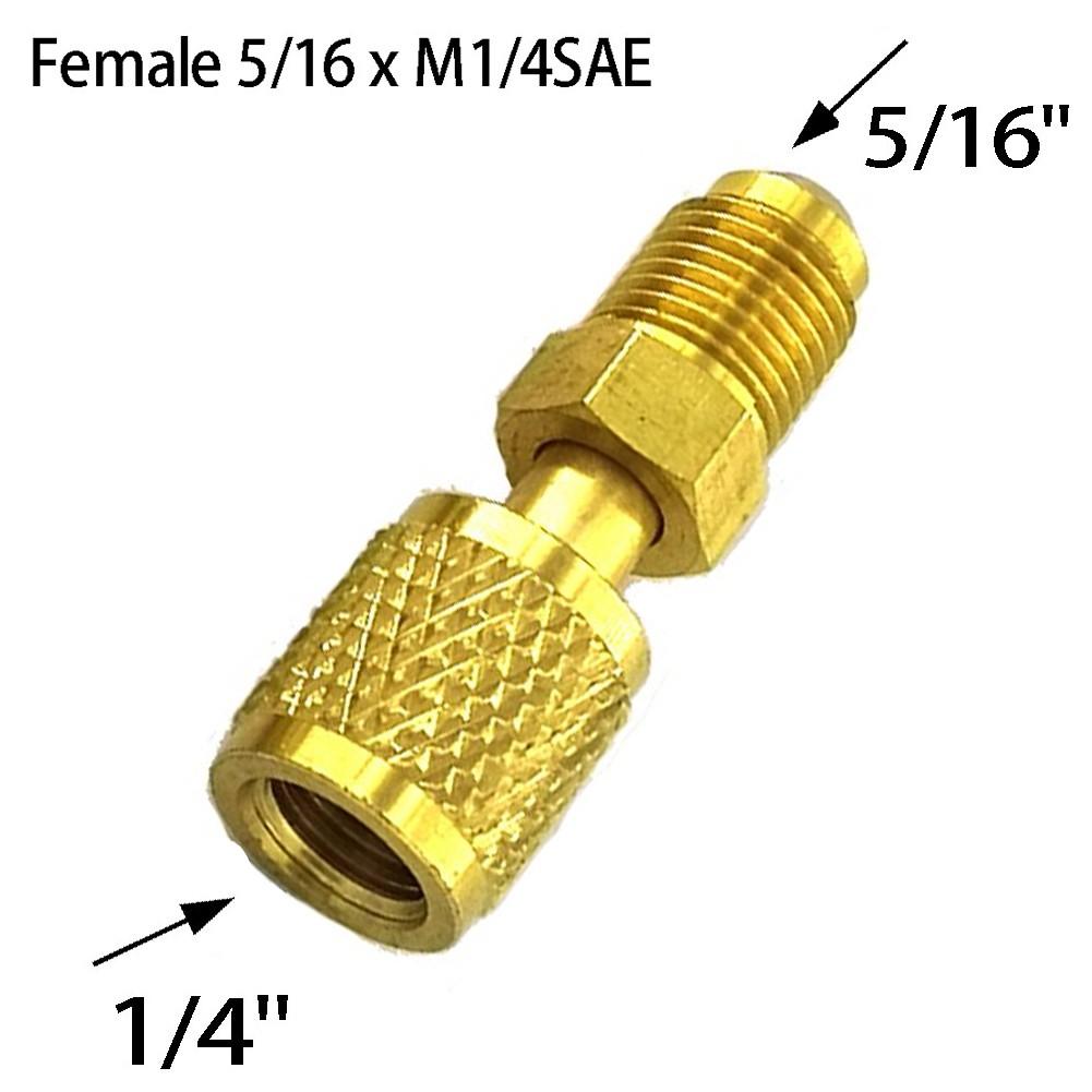 Адаптер Female 5/16 x M1/4SAE Для кондиционеров R32 R410a