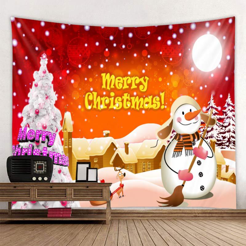 Tapestry Home Christmas Tapestry Fireplace Background Cloth Christmas Tapestry Wall Room Decoration Tapestry