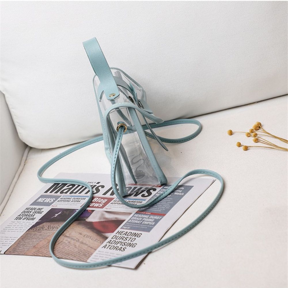 Jelly Bag Transparent Ins Style Women Handbag Crossbody Bag Shoulder Messenger Small Square Bag