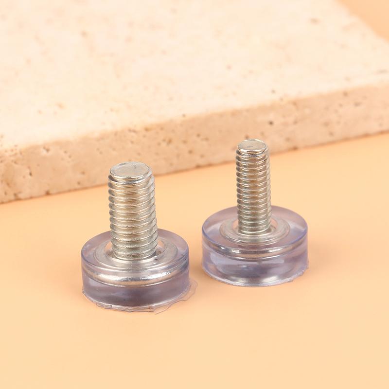 10 шт. прозрачная железная пластиковая мебель стол стул ножки регулируемые выравнивающие скользящие накладки M6 M8 винты в противоскользящих накладках для ног