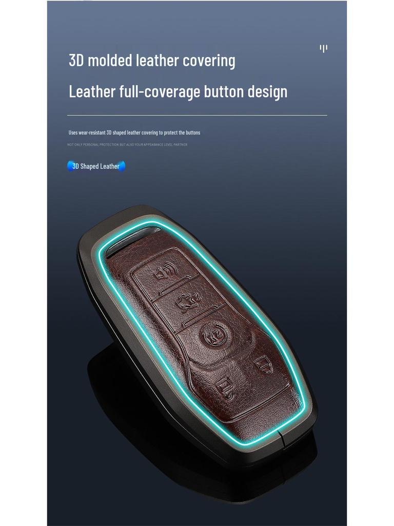 Metal Protective Key Shell for 2015-2017 Ford Mustang - Unisex Design