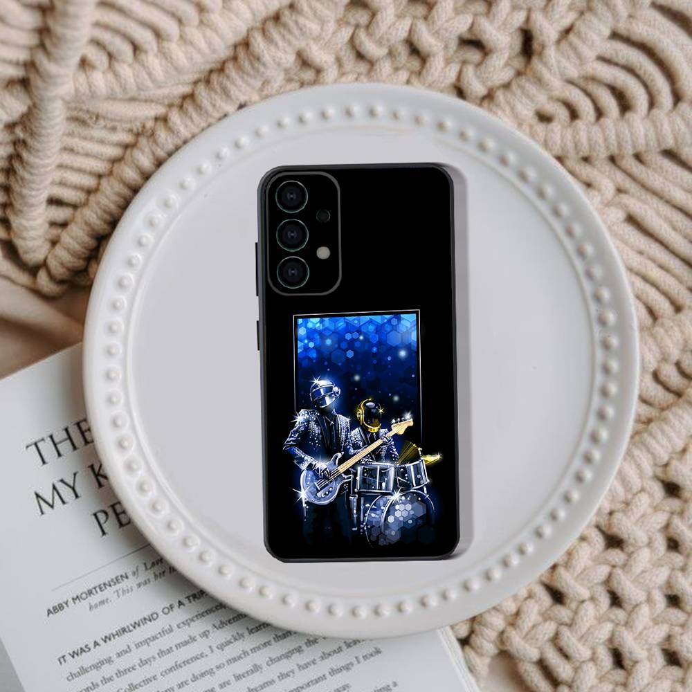 Чехол для телефона Daft Punk для Samsung Galaxy A73,31,32,72,41,53,52,71,22,5G,Note,J7,8,9 Мягкий черный чехол