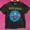 Iron Maiden Can I Play WIth Madness Футболка с минеральной стиркой в стиле рок