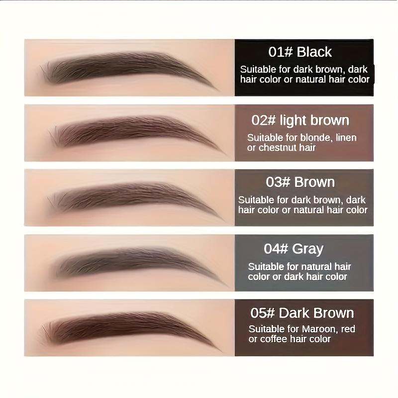 Dual-Ended Eyebrow Pencil with Triangular Tip & Brush - Perfect for All Skin Types