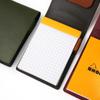 Slip-on RHODIA Memo Cover #11 Rio, Italian Leather, Green, IOL-2807