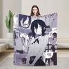 Anime Chainsaw Reze Super Warm Blanket  Travel Plush Bedding Throws Novelty Couch Chair Flannel Bedspread Sofa Bed Cover