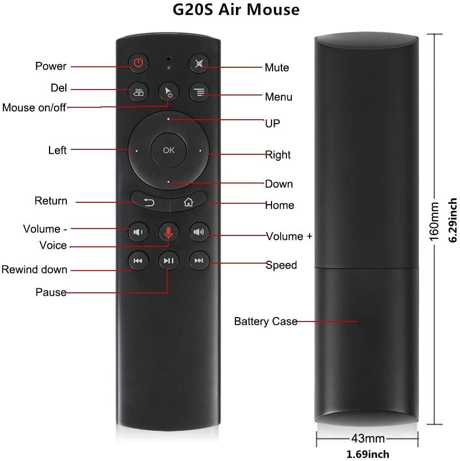G20BTS Plus G20S PRO 2.4G беспроводная интеллектуальная голосовая воздушная мышь гироскоп ИК обучаемая подсветка G20S пульт дистанционного управления для Android TV BOX