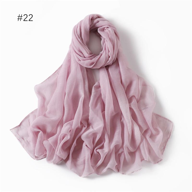 58 Colors Women Candy Color Voile Scarf Plain Solid Pashmina Female Warm Cotton Viscose Scarves Blanket Shawls And Wraps Bufanda