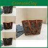 Vintage Fashion Leopard Print Tote Bag Stylish And Trendy Design For Fall 2024