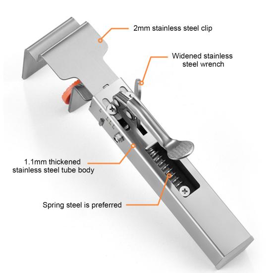 Регулируемый зажим для фиксации ящика, металлический зажим для установки передней части ящика, прочный универсальный зажим для крепления шкафа, плотницкий инструмент для деревообработки и бытовых нужд