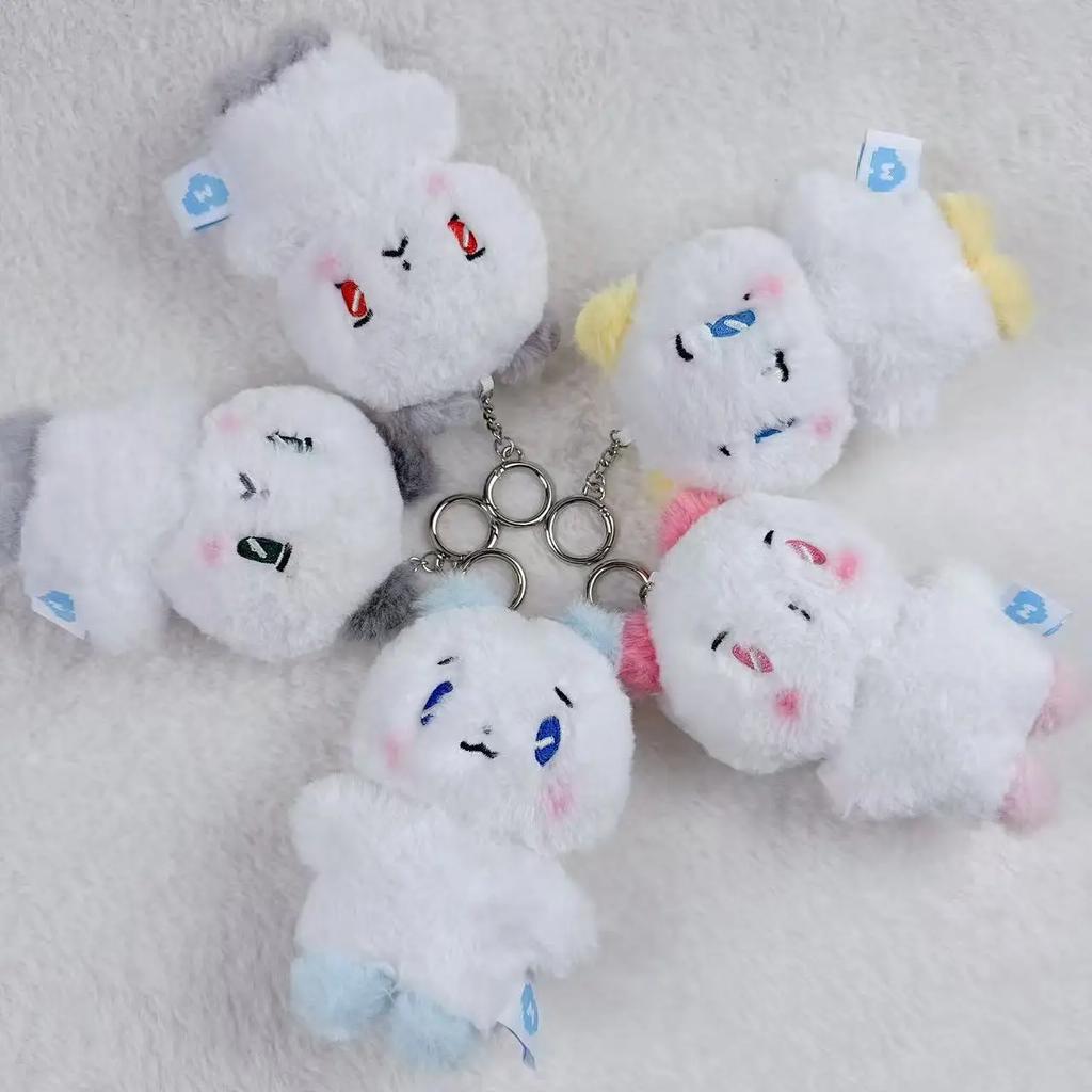 PLAVE Cartoon Cute Plush Doll Keychain High Quality Style Full PP Cotton Keyring NOAH YEJUN BAMBY EUNHO Fans Gifts