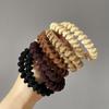 4/5Pcs Hair Ring Stretchy High Elasticity Contrast Teens Hair Tie Band Rope Ponytail Holder Hair Accessories