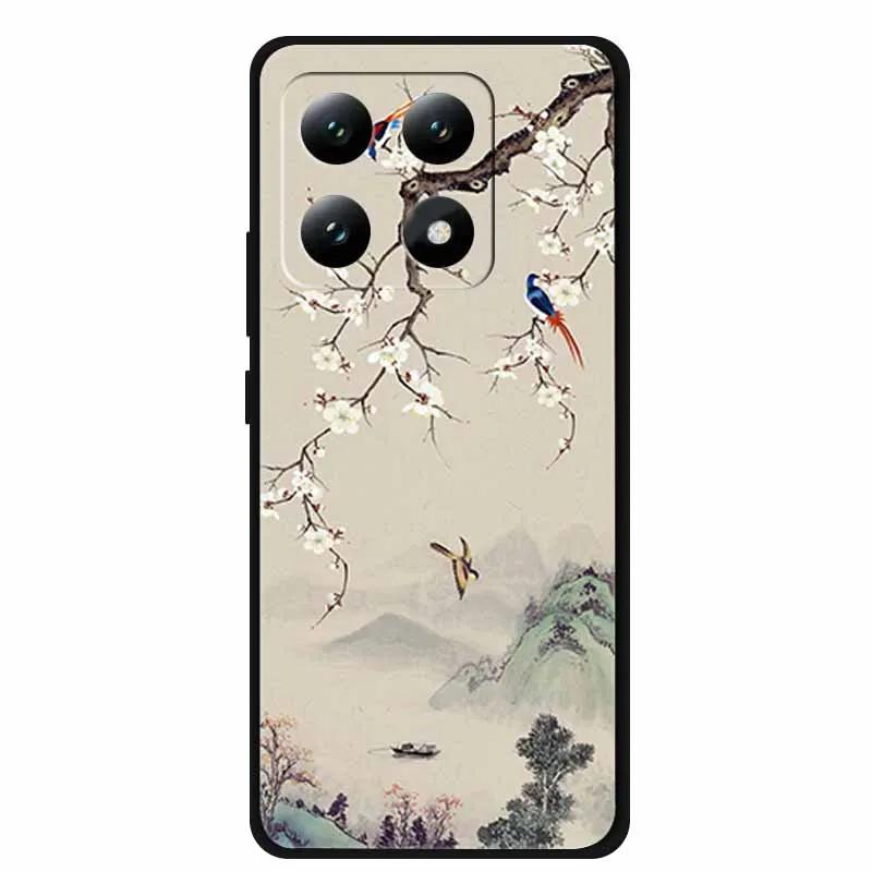 3D Цветы Чехол Для Xiaomi 17 pro max Чехол Рельефные Выдавленные Цветы Чехол Силиконовый Мягкая Задняя Крышка Телефона Для Xiaomi17 ТПУ Пара