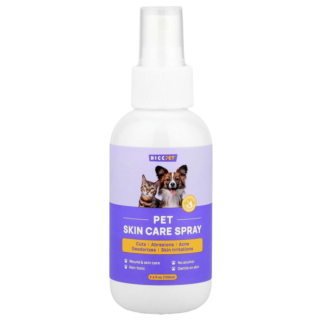 HICC Pet, Pet Skin Care Spray, for Dogs and Cats, 100ml (3.4 Fl Oz)