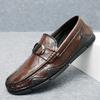 Лоферы Кожаные Туфли для Мужчин Гольф Работа Бизнес Мужская Зеркальная Роскошная Обувь Дизайнер Скейт Крикет Стильная Повседневная Плоская Обувь