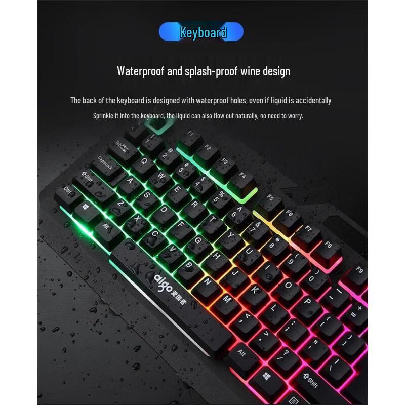 aigo W927A Wired Backlit Gaming Keyboard