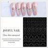 1Pc Airbrush Hollow Nail Art Stickers Love Butterfly Cross Starburst Airbrush Template Nail Stickers