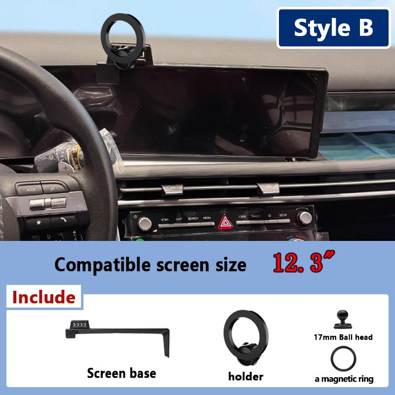 12.3inch Car Phone Holder For Hyundai Tucson NX4 2025 2026 Adjustable Support Screen Mobile Holder Mount Atuo Tools Accessories