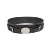 Wide Faux Leather Belt For Women With Square Buckle Handmade Beaded Decor For Autumn Winter Fashion
