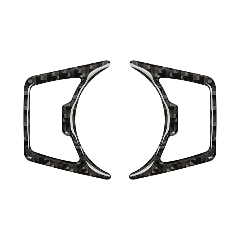 Для Ford Mustang GT 2015-2021 карбоновый чехол для переключателя фар автомобиля отделка наклейки декоративная рамка аксессуары для салона автомобиля