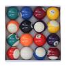 16pcs Mini Pool Balls American Style Multiple Colors 1.5inch Resin Pool Table Balls for Game Rooms