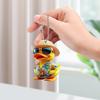 Yousheng Car Rearview Mirror Pendant Cartoon Duck Key Chain 2D Acrylic Flat Car Ornament Safe Driving Accessory