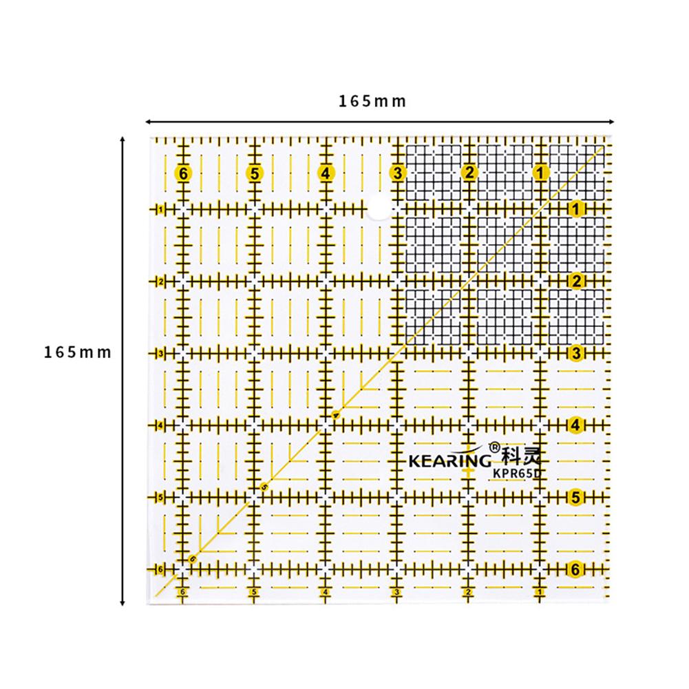 Акриловая линейка для пэчворка, двухцветная портновская линейка, инструменты для квилтинга и шитья своими руками, измерительные инструменты, линейка для рисования