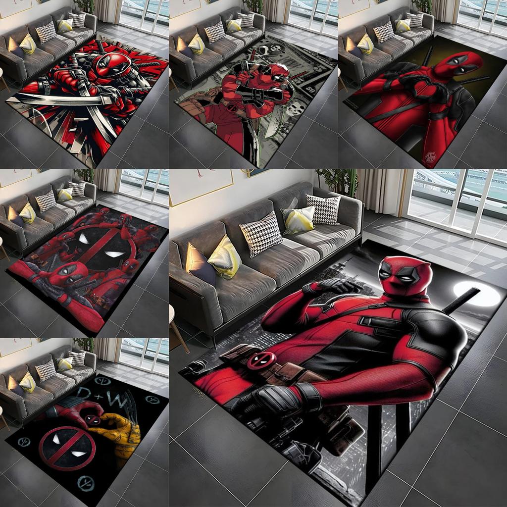Marvel Человек-паук Ковер Мультяшный Аниме Дэдпул 3D Ковер для Гостиной Кухни Спальни Декор Напольный Нескользящий Коврик Подарок