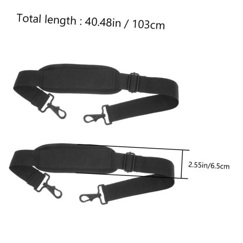 Toyvian 2-Piece Violin Case Strap Belt Bag, Violin Backpack Strap Shoulder Pads for Violin Case Backpack Strap, Black Metal Chain
