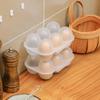 Transparent 6 Grids Eggs Holder Plastic Egg Drop Rack Portable Egg Storage Box  Camping
