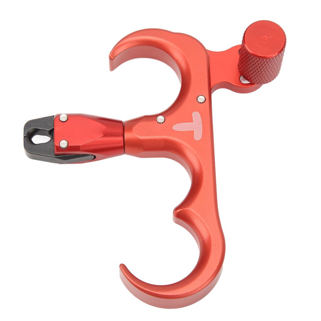 3 Finger Hand Held Bow Release Aluminum Alloy Thumb Release for Compound Bow 360 Degrees Rotation Left Right Hand