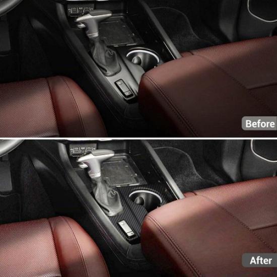 Carbon Fiber Central Control Gear Shift Cover Trim ABS for Dodge Durango -22