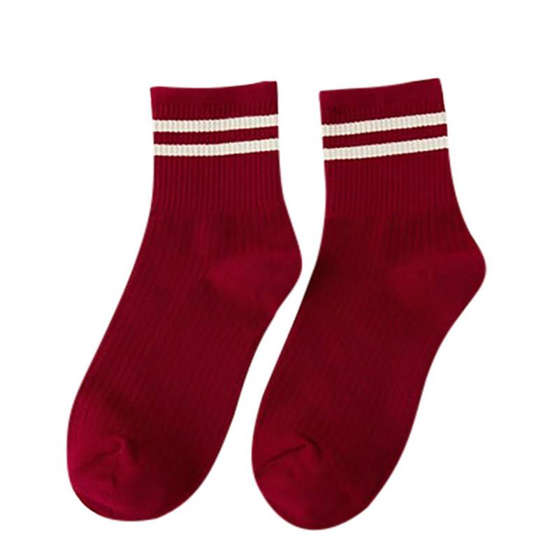 Носки унисекс цветные с полосками из дышащего материала