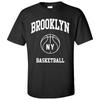 Базовая хлопковая футболка Brooklyn Classic с баскетбольным арочным принтом