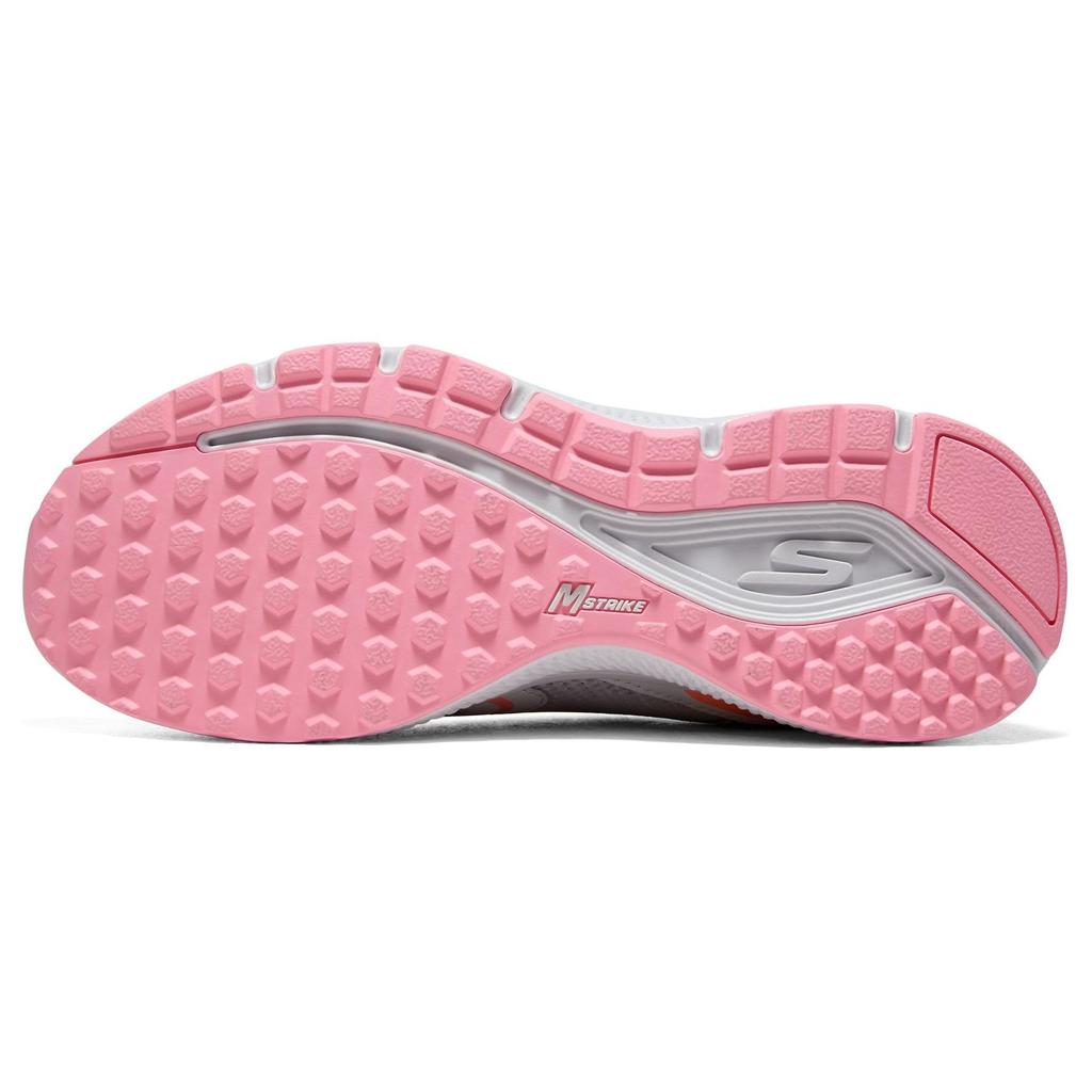 Skechers Go Run Consistent Низкие кроссовки для бега с круглым носком на шнуровке Женские кроссовки Белый Розовый 896225-WPK