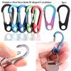 Инструмент Многофункциональная Подвесная Пряжка Нержавеющая Сталь Брелок Пружинная Быстросъемная Пряжка D-образный Карабин