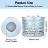 Pump Suction Filter Basket With NPT Female Thread Carbon Plated Steel Mesh Block Debris Effectively for Solids Reduction