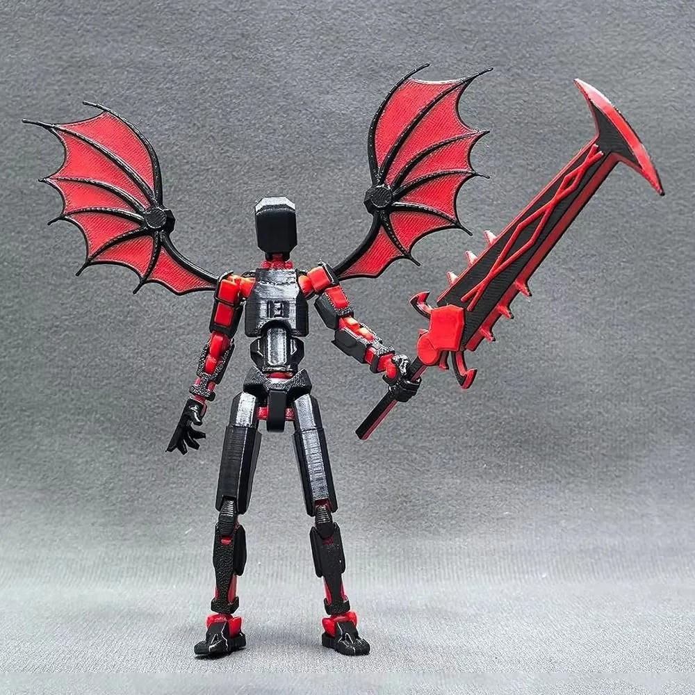 3D-печатная модель робота Робот Жнец Настольное украшение 13 Модель с подвижными частями Многосуставная подвижная модель робота-манекена