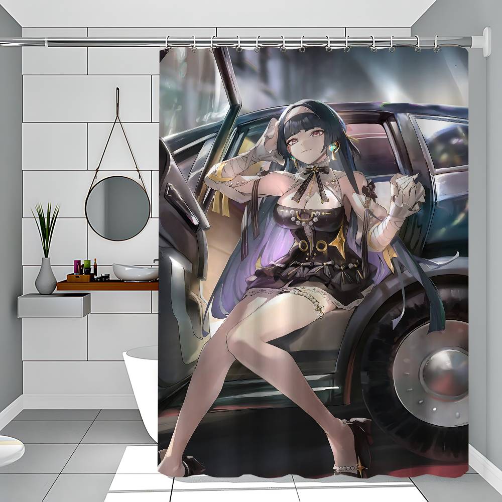 Астра Яо Ззз Анимационный Узор Занавеска для Ванной Комнаты Водонепроницаемая Занавеска для Душа с 12 Крючками Домашний Декор