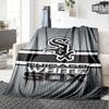 Chicago White Sox Print Flannel Blanket High Quality Warm Comfortable Cover for All Seasons Perfect for Gifts Home Decor
