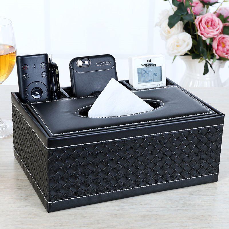 Многофункциональная коробка для салфеток с местом для хранения пульта дистанционного управления для гостиной