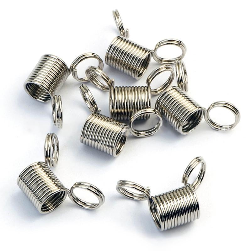 Набор из 20 удобных инструментов для изготовления ювелирных изделий, для нанизывания бусин, стопоры-пружинки, концевики, сплав, идеально подходит для браслетов