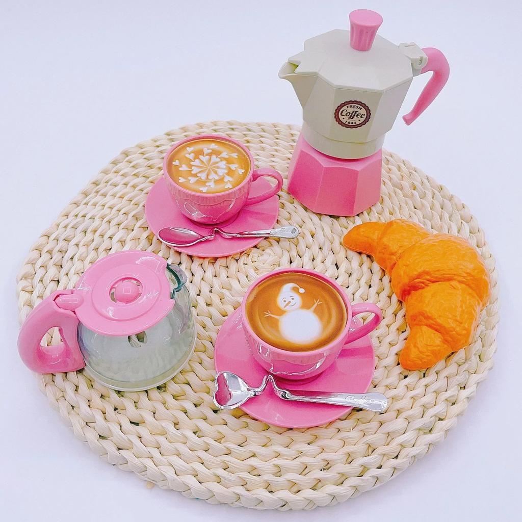 Детский Игровой Набор Кофеварка Посуда Игровой Домик/Уличная Кухня DIY Игра Чайная Церемония Игрушка Для Детей Подарок
