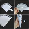 50pcs Laser Hollow Paper Cones Wedding Decoration Petals Confetti Trendy Wedding Cones