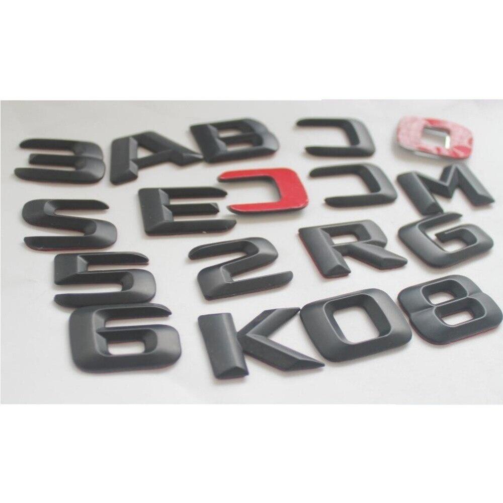 Для C Class C43 C63 AMG 200 C220 C260 C300 C320 C350 4MATIC CDI Эмблема багажника Черные буквы Эмблемы W204 W205