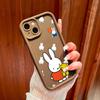 Милый чехол для телефона с рисунком мультяшного кролика для iPhone Samsung Galaxy Xiaomi Redmi POCO HUAWEI Honor, противоударный резиновый мягкий гибкий чехол
