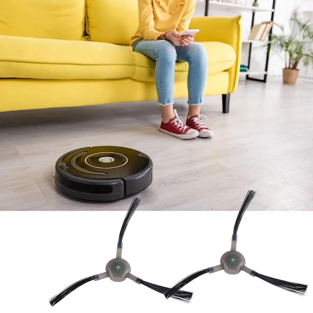 4 пары 3-лопастных боковых щеток для пылесоса Lefant M210 M210S M210B M213, сменные аксессуары для боковых щеток