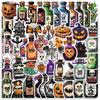 50 Unique Waterproof Halloween Potion Bottle Stickers for Luggage, Motorcycle, and Car