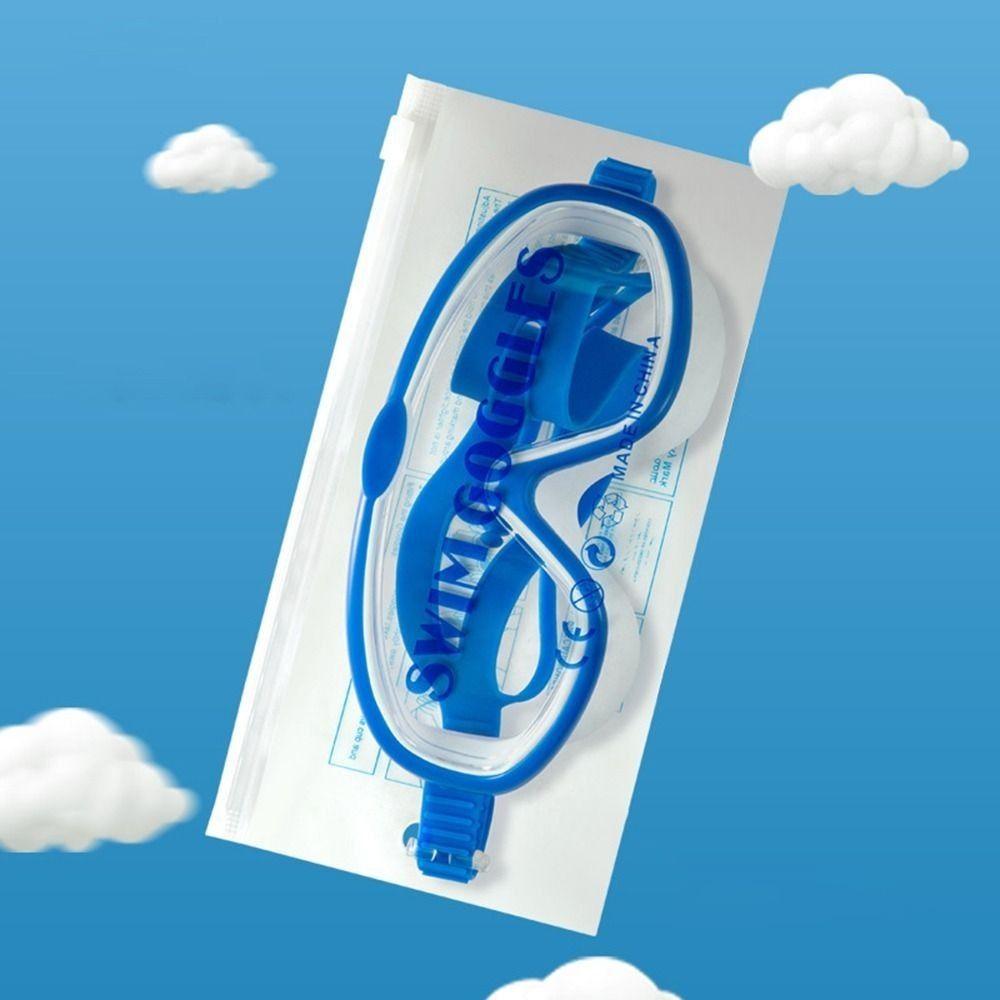 Противотуманные детские плавательные очки с большой оправой Полезные детские очки